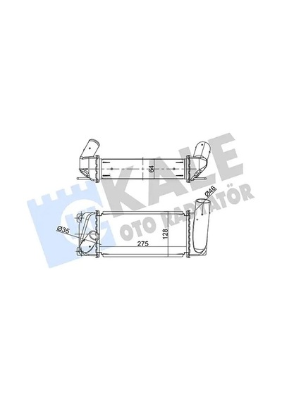 Toyota Corolla De180 Turbo Radyatoru 1.4 D-4d 2013-2018 Kale 358695