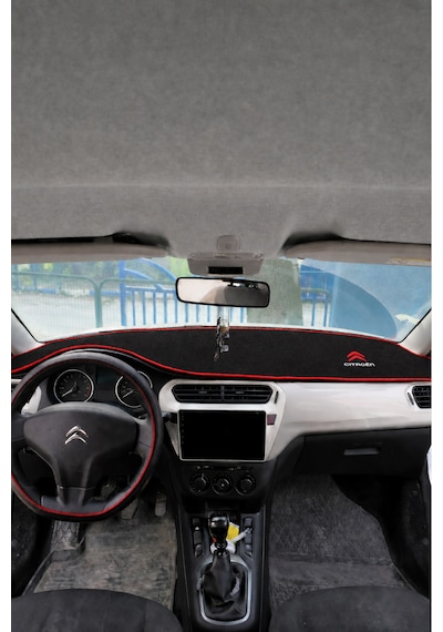 Citroen C-elysee Uyumlu Ön Gösterge Paneli Torpido Kaplama Koruma Halısı Siyah