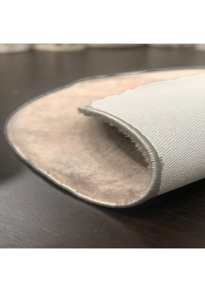 Sarar Krem Dokuma Halı Peluş Yumuşak Tavşan Tüyü Hissi Kaymaz