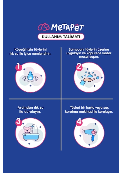 Metapet Tüy Dökülme Önleyici Organik Yavru Köpek Şampuanı Koku Giderici 250 ML