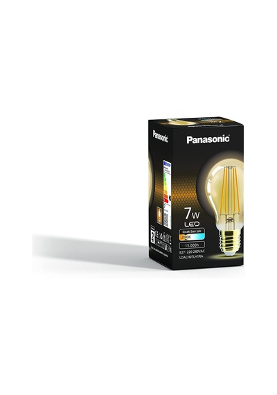 E27 Fil St64 Lamba, Sarı Işık 7w 630lm 2000k Gold Standart