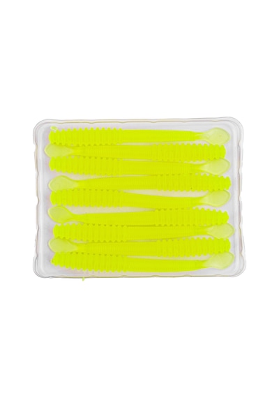 Silikon Kurt Yem - 2,2g 87mm - Fishack Wormix - Fluo Green