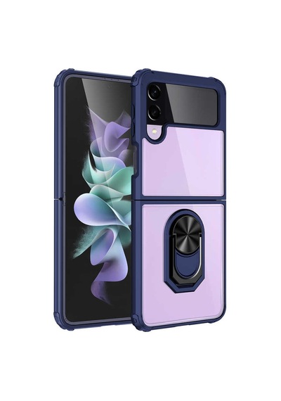 Samsung Uyumlu Galaxy Z Flip 4 Kılıf Zore Mola Kapak Siyah
