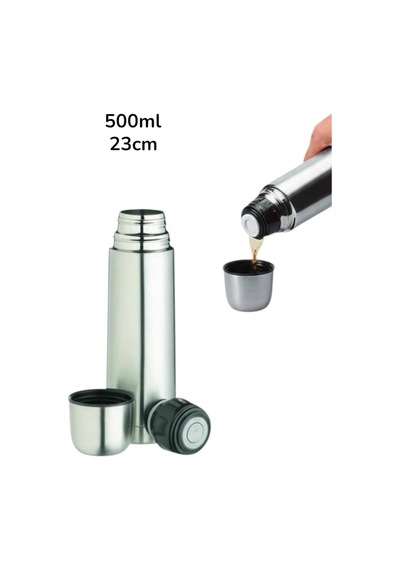 Termos Kupa Bardak 500 Ml Paslanmaz Çelik 23cm Diğer