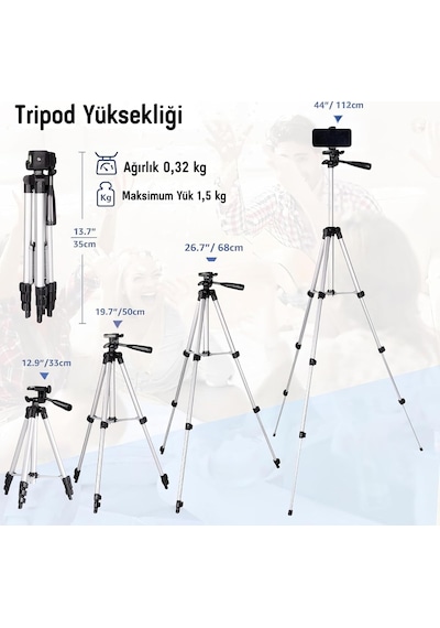 Telefon Tripodu 33-110cm Katlanabilir Tripod Telefon Tutucu, 360 Döner Başlık, Bluetooth Kumandalı Selfie Çubuğu, İos/android Uyumlu, Kamera Ve Gopro İle Kullanılabilir Belirtilmemiş Telefon Tripodu 33-110cm Katlanabilir Tripod Telefon Tutucu, 360 Döner Başlık, Bluetooth Kumandalı Selfie Çubuğu, İos/android Uyumlu, Kamera Ve Gopro İle Kullanılabilir Belirtilmemiş