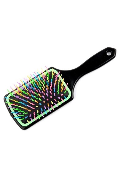 Go İthalat Pratik Renkli Uçlu Plastik Saç Fırçası Tarağı Ergonomik Tarak