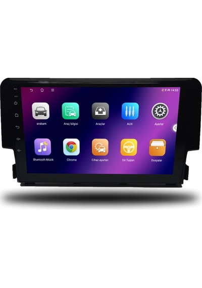 Caros Honda Civic Fc5 2016-2020 Uyumlu Android Multimedya 1gb Ram 16gb Hafıza 9"