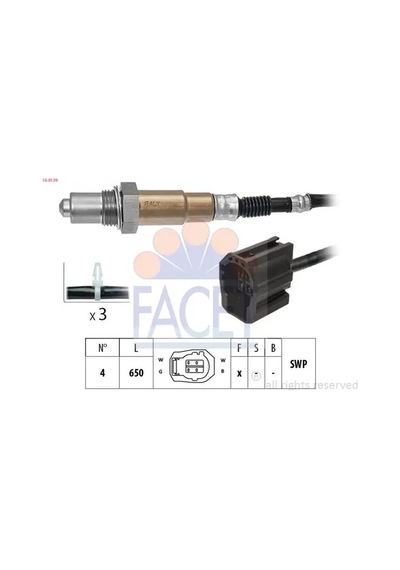 Facet 108139 Oksijen Sensoru Z60118861a Z60118861b
