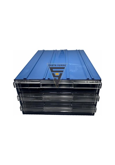 Sembol 515 Plastik Üç Çekmeceli Kutu 340x260x150mm 6 Adet