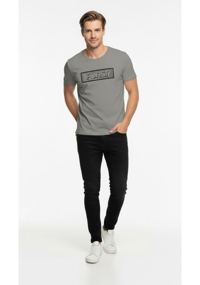 Maximodena Erkek Minimal Logo Detaylı Modern Günlük T-shirt Çok Renkli