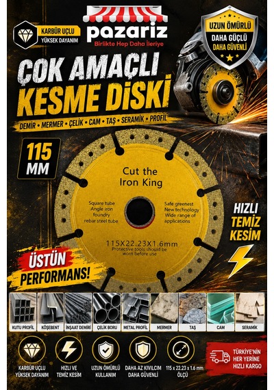 Çok Amaçlı Demir/mermer/çelik/cam Daire Kesici Kesme Diski 115 Mm Elmas Karbür Çok Amaçlı Kesici Testere Diski