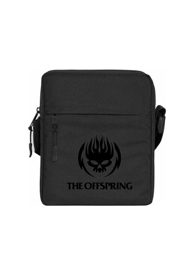 The Offspring Logo Skull Text Siyah Omuz Çantası
