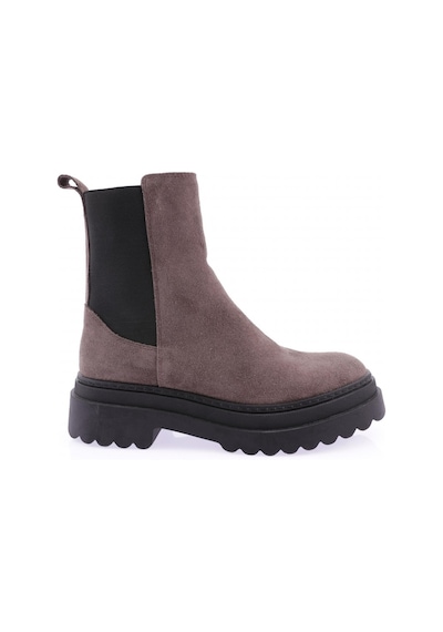 Dgn 345-t Kadin Kalin Taban Strech Detayli Bot 345-T-1567-R2759 Sütlü Kahve