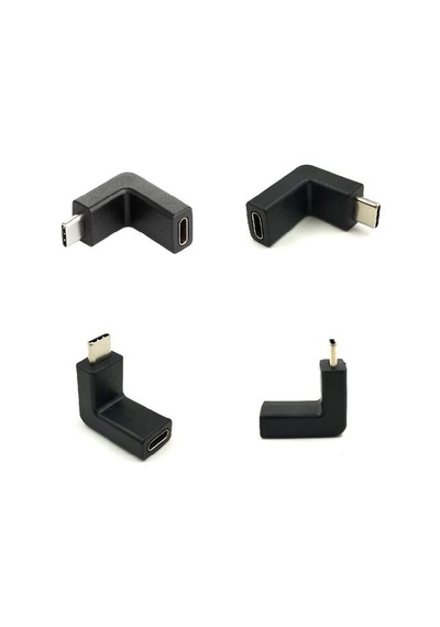 Tabletler, Dizüstü Bilgisayarlar Ve Akıllı Telefonların Esnek Bağlantısı İçin Erkek İla Kadın Tasarımı İle 90 Derece Usb C Adaptörü