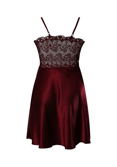 Pierre Cardin 6 Lı Saten Gecelik Çeyiz Takım Bordo