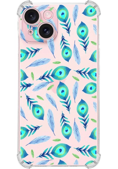 Printify Apple Uyumlu iPhone 15 Devil Eye 3 Şeffaf Köşe Ve Kamera Korumalı Korumalı Antişok Kılıf 0166c