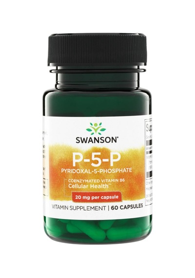 Swanson Nutrition B6 Vitamini 20 Mg 60 Kapsül Aktif Form Vitamin Takviyesi Gıda Takviye