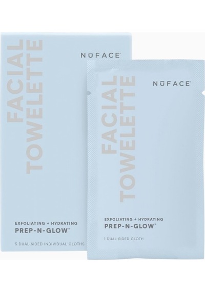 Nuface Prep-n-glow Yüz Temizleme Mendilleri, 5 Adet Temizleyici Mendiller Ve Bantlar
