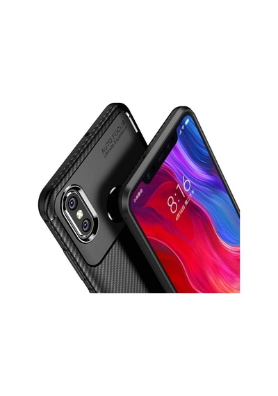 Xiaomi Mi 8 Kilif Karbon Tasarim Negro Silikon Kapak 405801038