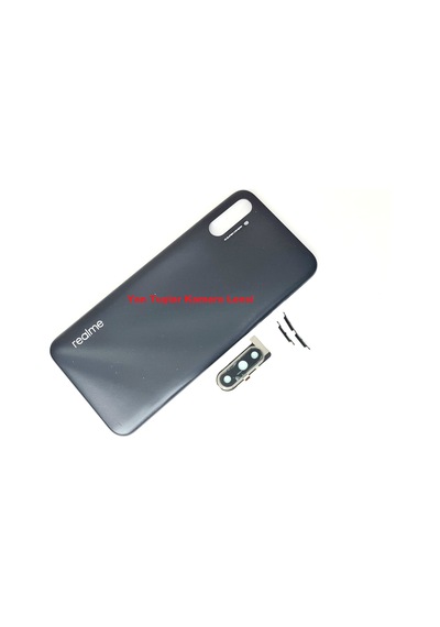 Tkgz Oppo Realme C3i Kasa Arka Pil Batarya Kapağı Siyah