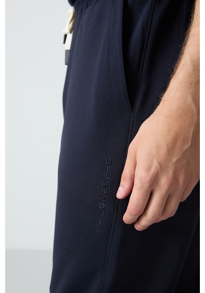 Tommy Life Lacivert Pamuklu Kalın Yumuşak Dokulu Oversize Fit Basic Erkek Eşofman Takım - 85261 Lacivert