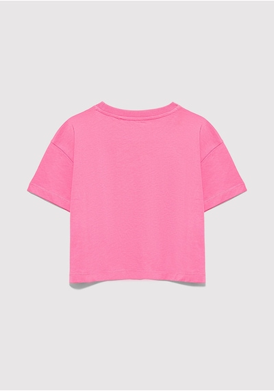 Mavi - Mavi Logo Baskılı Pembe Tişört 7610181-91355 Pembe