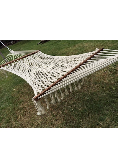 Bilenhamak Çift Kişilik Düğümsüz Lüks Hamak (120 Cm Genişlik) Beyaz Bilenhamak Çift Kişilik Düğümsüz Lüks Hamak (120 Cm Genişlik) Beyaz