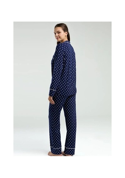 Angbutik Pierre Cardin Pc8950-s Kadın Gömlek Pijama Takım lacivert