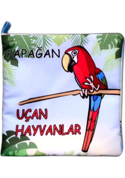 Tox Uçan Hayvanlar Kumaş Sessiz Kitap T053 - Bez Kitap , Eğitici Oyuncak , Yumuşak Ve Hışırtılı