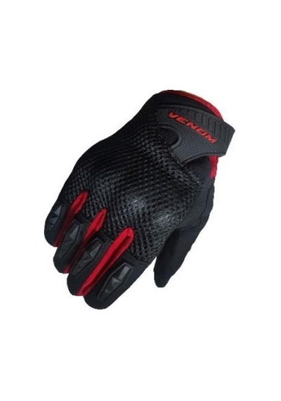 VENOM VN-920 YAZLIK KADIN MOTOSİKLET ELDİVENİ KIRMIZI