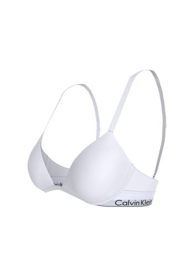 Calvin Klein Hafif Dolgulu Derin Dekolteli Beyaz Sütyen-16407