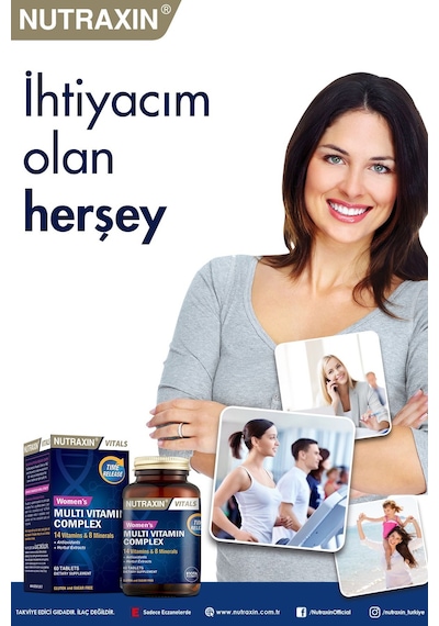 Nutraxin Women's Multi Vitamin Complex 60 Tablet 2 Adet