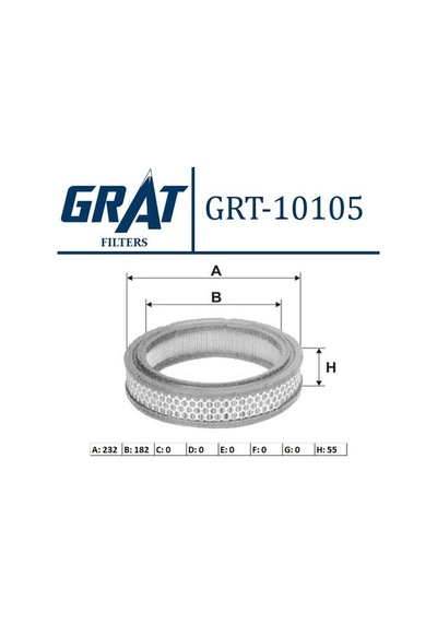Grat 10105 Hava Filtresi Dış Telli M130 A770x9601sa