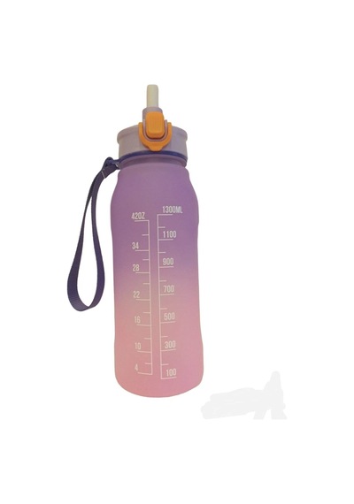 Askılı Hacim Göstergeli Koku Yapmaz Pipetli Matara Mor Plastik Diğer