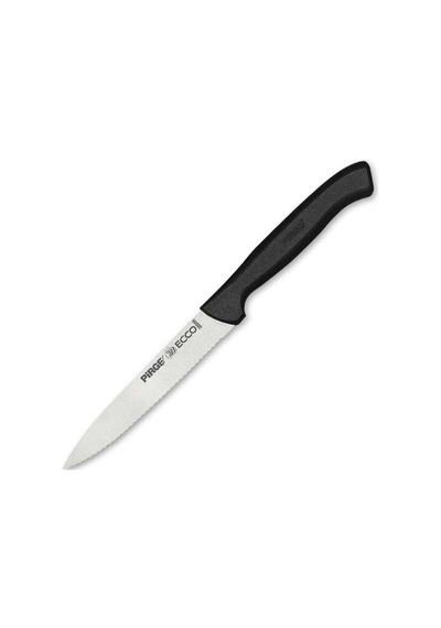 Pirgee Ecco Sebze Bıçağı Sivri Dişli - Siyah/12 Cm Çok Renkli