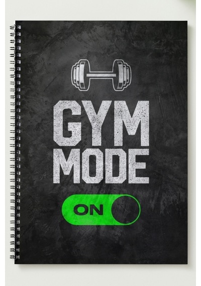 Gym Mode A5 Metal Spiralli Çizgisiz Karton Kapak Gym Mode Defter Çok Renkli
