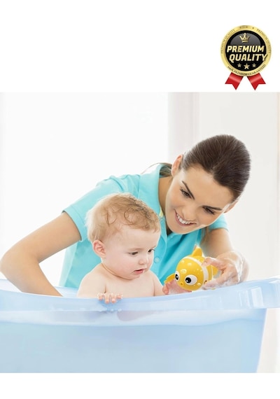 Özel Üretim Banyo Arkadaşı Eğlenceli Bebek Çocuk Renkli Oyuncak Kurmalı Yüzen Hareketli Banyo Balığı
