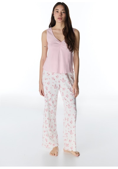 Penti Pembe Blossom Pamuklu Pointel Atlet Pijama Üstü