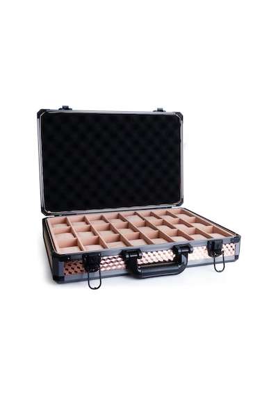 No Signal Premium Metal 24 Bölmeli Saat Taşıma Çantası Gold
