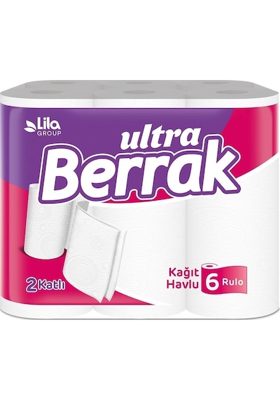Berrak 6'Lı 2 Katlı Kağıt Havlu