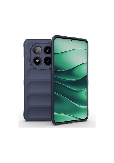 Vendas Xiaomi Redmi Note 14 Pro 4g Kılıf Esnek Tpu Oyuklu Arka Yüzey Tasarımlı Zore Etnik Silikon Kapak Lacivert