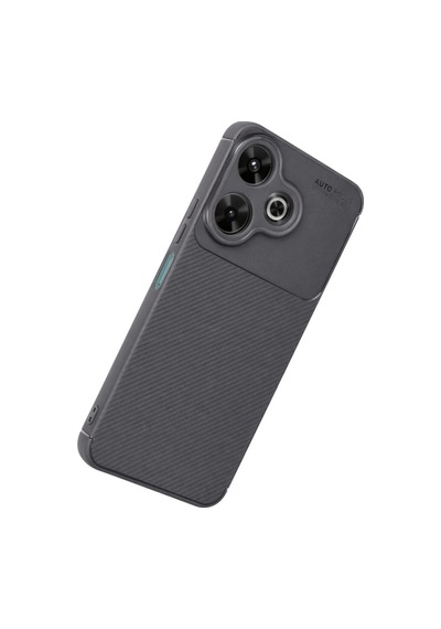 Xiaomi Redmi 13 4g Uyumlu Kılıf Auto Focus Karbon Kapak - Gri