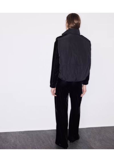 İpekyol Kumaş Mix Bomber Siyah Kadın Yelek Iw6260007113