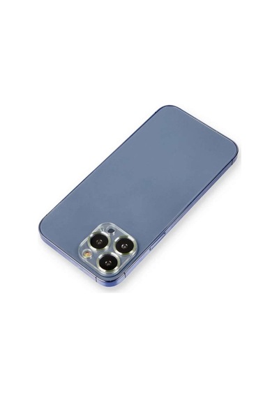 İphone 12 Pro Metal Kamera Lens Koruma Cam - Açık Yeşil Diğer