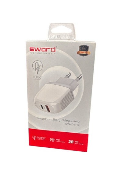 Sword Sw-q3pd 20w Hızlı Şarj Başlığı Usb-pd
