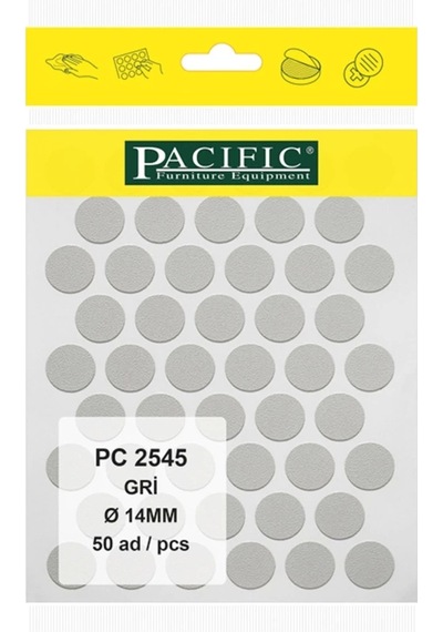 Gri Pacıfıc Yapışkanlı Tapa-14mm