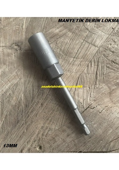 Byt 13mm Uzun Lokma Uç Manyetik Bits Uç Somun Sıkma Ucu 13 Lokma Uç 12cm Matkap Ucu
