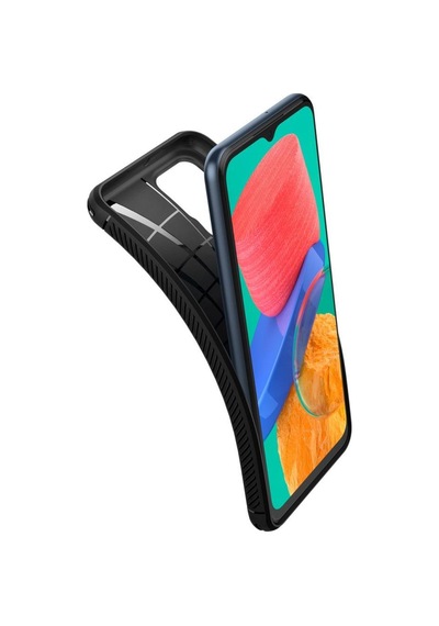 Spigen Galaxy M33 5g İle Uyumlu Kılıf Rugged Armor Black Siyah