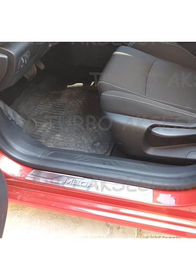 Renault Megane Kapı Eşiği - Krom Taşlı 4 Parça Hb/sd 2016+