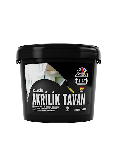 Beyaz Akrilik Tavan Boyası 17.5 Lt - Kolay Uygulama 0.5 KG